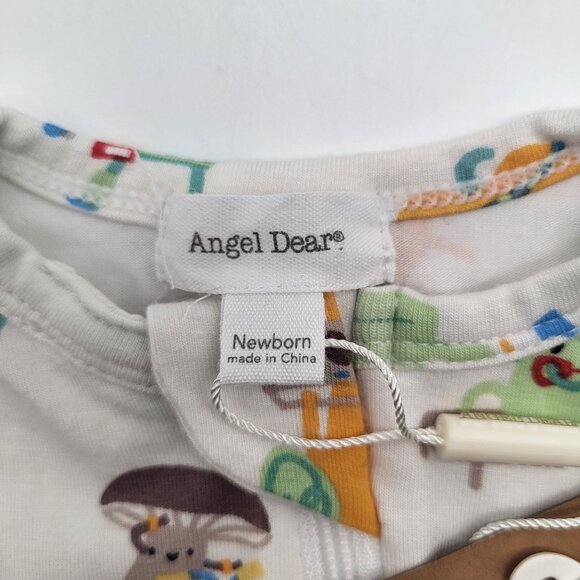 ANGEL DEAR Baby Newborn Veggie Workout Exercise Footie Sleeper NWT - Picture 4 of 5